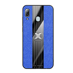 Coque Ultra Fine Silicone Souple Housse Etui X02L pour Samsung Galaxy A20 Bleu
