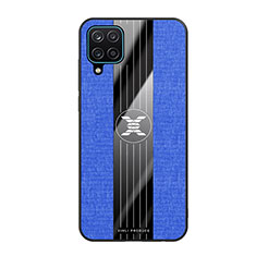 Coque Ultra Fine Silicone Souple Housse Etui X02L pour Samsung Galaxy F12 Bleu