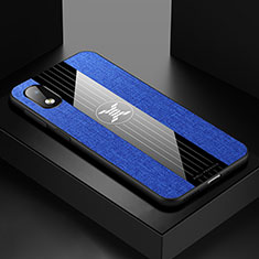 Coque Ultra Fine Silicone Souple Housse Etui X02L pour Samsung Galaxy M01 Core Bleu