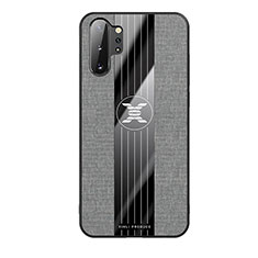 Coque Ultra Fine Silicone Souple Housse Etui X02L pour Samsung Galaxy Note 10 Plus 5G Gris