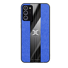 Coque Ultra Fine Silicone Souple Housse Etui X02L pour Samsung Galaxy Note 20 5G Bleu