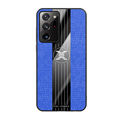 Coque Ultra Fine Silicone Souple Housse Etui X02L pour Samsung Galaxy Note 20 Ultra 5G Bleu