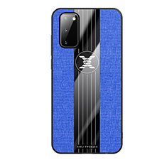 Coque Ultra Fine Silicone Souple Housse Etui X02L pour Samsung Galaxy S20 5G Bleu