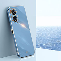 Coque Ultra Fine Silicone Souple Housse Etui XL1 pour Oppo A58x 5G Bleu