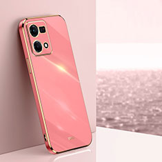 Coque Ultra Fine Silicone Souple Housse Etui XL1 pour Oppo F21 Pro 4G Rose Rouge
