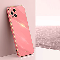 Coque Ultra Fine Silicone Souple Housse Etui XL1 pour Oppo Find X3 Pro 5G Rose Rouge