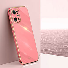 Coque Ultra Fine Silicone Souple Housse Etui XL1 pour Oppo Find X5 5G Rose Rouge