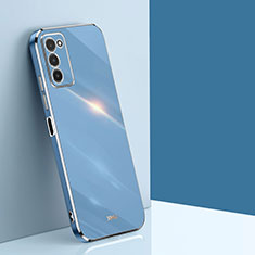 Coque Ultra Fine Silicone Souple Housse Etui XL1 pour Samsung Galaxy F02S SM-E025F Bleu