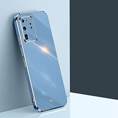Coque Ultra Fine Silicone Souple Housse Etui XL1 pour Samsung Galaxy S20 Ultra 5G Bleu