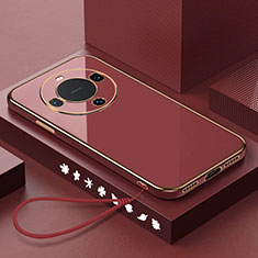 Coque Ultra Fine Silicone Souple Housse Etui XL3 pour Huawei Mate 60 Pro+ Plus Rouge