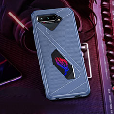 Coque Ultra Fine Silicone Souple Housse Etui ZJ1 pour Asus ROG Phone 5s Bleu