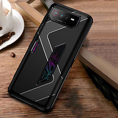 Coque Ultra Fine Silicone Souple Housse Etui ZJ1 pour Asus ROG Phone 6 Noir
