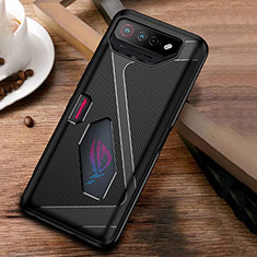 Coque Ultra Fine Silicone Souple Housse Etui ZJ1 pour Asus ROG Phone 7 Ultimate Noir
