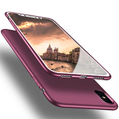Coque Ultra Fine Silicone Souple S16 pour Apple iPhone Xs Violet
