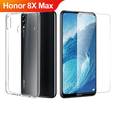 Coque Ultra Fine Silicone Souple Transparente et Protecteur d'Ecran pour Huawei Honor 8X Max Clair