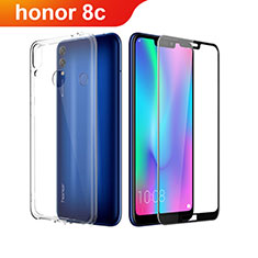 Coque Ultra Fine Silicone Souple Transparente et Protecteur d'Ecran pour Huawei Honor Play 8C Clair