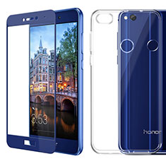 Coque Ultra Fine Silicone Souple Transparente et Protecteur d'Ecran pour Huawei Nova Lite Bleu