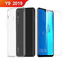 Coque Ultra Fine Silicone Souple Transparente et Protecteur d'Ecran pour Huawei Y9 (2019) Clair