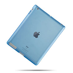 Coque Ultra Fine Silicone Souple Transparente pour Apple iPad 2 Bleu Ciel