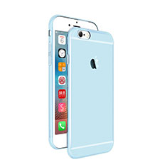 Coque Ultra Fine Silicone Souple Transparente pour Apple iPhone 6S Plus Bleu
