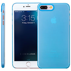 Coque Ultra Fine Silicone Souple Transparente T11 pour Apple iPhone 8 Plus Bleu