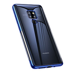 Coque Ultra Fine TPU Souple Housse Etui Transparente A02 pour Huawei Mate 20 Bleu