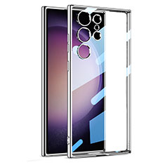 Coque Ultra Fine TPU Souple Housse Etui Transparente AC1 pour Samsung Galaxy S21 Ultra 5G Argent