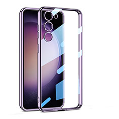 Coque Ultra Fine TPU Souple Housse Etui Transparente AC1 pour Samsung Galaxy S24 Plus 5G Violet