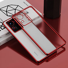 Coque Ultra Fine TPU Souple Housse Etui Transparente AK1 pour Xiaomi Mi Mix 4 5G Rouge