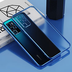 Coque Ultra Fine TPU Souple Housse Etui Transparente AN1 pour Huawei P40 Pro Bleu