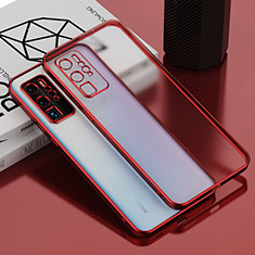 Coque Ultra Fine TPU Souple Housse Etui Transparente AN1 pour Huawei P40 Pro Rouge