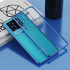 Coque Ultra Fine TPU Souple Housse Etui Transparente AN1 pour Vivo iQOO Neo6 5G Bleu
