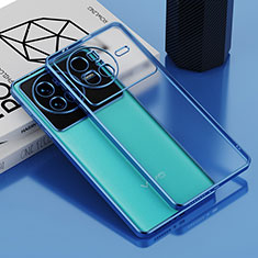 Coque Ultra Fine TPU Souple Housse Etui Transparente AN1 pour Vivo X80 5G Bleu