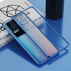 Coque Ultra Fine TPU Souple Housse Etui Transparente AN1 pour Xiaomi Poco F4 5G Bleu