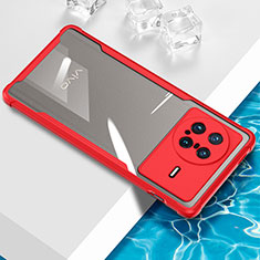 Coque Ultra Fine TPU Souple Housse Etui Transparente BH1 pour Vivo X Note Rouge