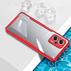 Coque Ultra Fine TPU Souple Housse Etui Transparente BH1 pour Xiaomi Redmi Note 11T Pro 5G Rouge