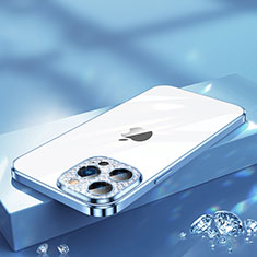 Coque Ultra Fine TPU Souple Housse Etui Transparente Bling-Bling LD2 pour Apple iPhone 13 Pro Max Bleu