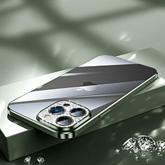 Coque Ultra Fine TPU Souple Housse Etui Transparente Bling-Bling LD2 pour Apple iPhone 13 Pro Max Vert