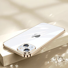 Coque Ultra Fine TPU Souple Housse Etui Transparente Bling-Bling LD2 pour Apple iPhone 14 Plus Or