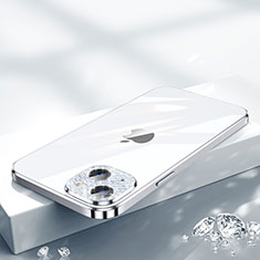 Coque Ultra Fine TPU Souple Housse Etui Transparente Bling-Bling LD2 pour Apple iPhone 15 Argent