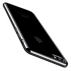 Coque Ultra Fine TPU Souple Housse Etui Transparente C01 pour Apple iPhone 7 Noir