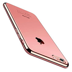 Coque Ultra Fine TPU Souple Housse Etui Transparente C01 pour Apple iPhone 7 Or Rose