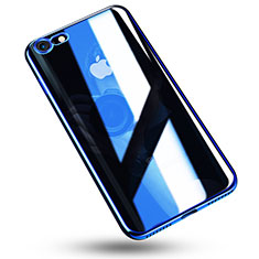Coque Ultra Fine TPU Souple Housse Etui Transparente C02 pour Apple iPhone 7 Bleu