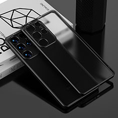 Coque Ultra Fine TPU Souple Housse Etui Transparente C02 pour Samsung Galaxy S21 Ultra 5G Noir