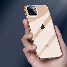 Coque Ultra Fine TPU Souple Housse Etui Transparente H01 pour Apple iPhone 11 Pro Max Or