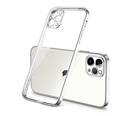 Coque Ultra Fine TPU Souple Housse Etui Transparente H01 pour Apple iPhone 12 Pro Argent