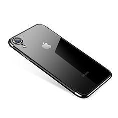 Coque Ultra Fine TPU Souple Housse Etui Transparente H01 pour Apple iPhone XR Noir
