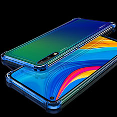 Coque Ultra Fine TPU Souple Housse Etui Transparente H01 pour Huawei Enjoy 10 Bleu