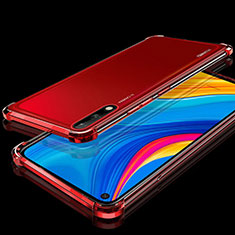 Coque Ultra Fine TPU Souple Housse Etui Transparente H01 pour Huawei Enjoy 10 Rouge