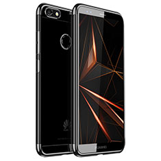 Coque Ultra Fine TPU Souple Housse Etui Transparente H01 pour Huawei Enjoy 7 Noir